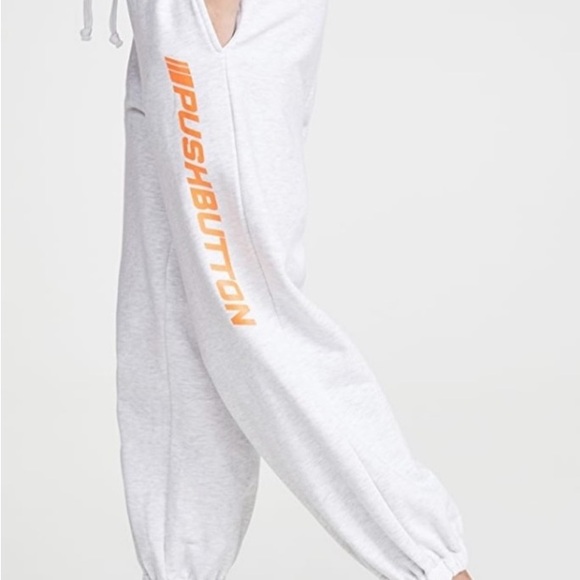 Adorable Grey Push Button sweat pants. - Picture 2 of 11